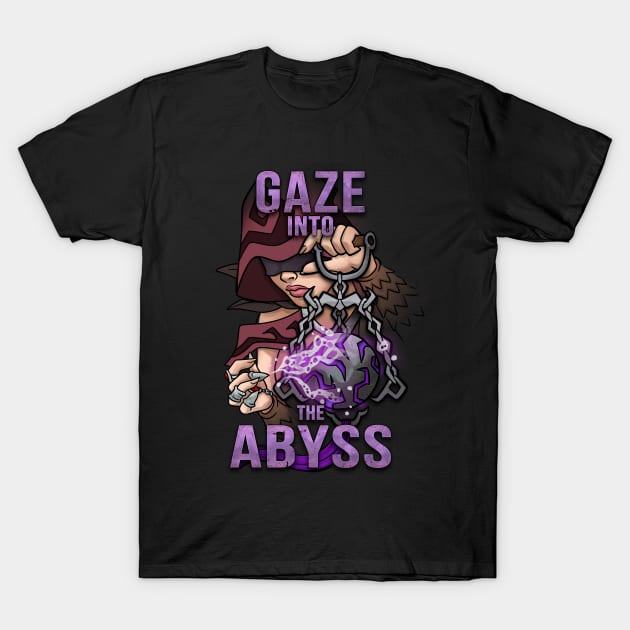 Gaze into de Abyss T-Shirt by RetroFreak